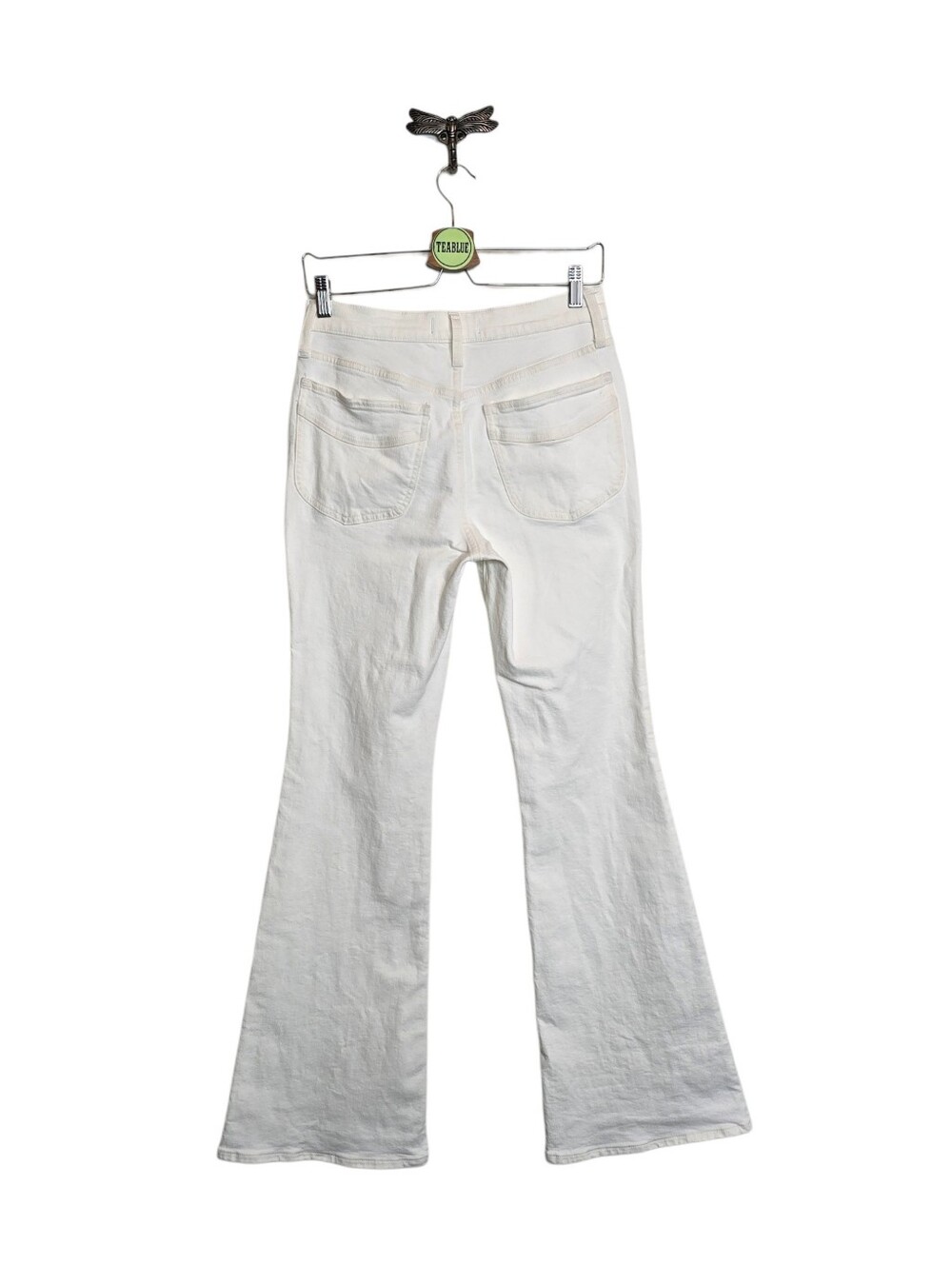 Madewell The Flea Market Flare Jeans In Tile White 27 - Picture 3 of 16